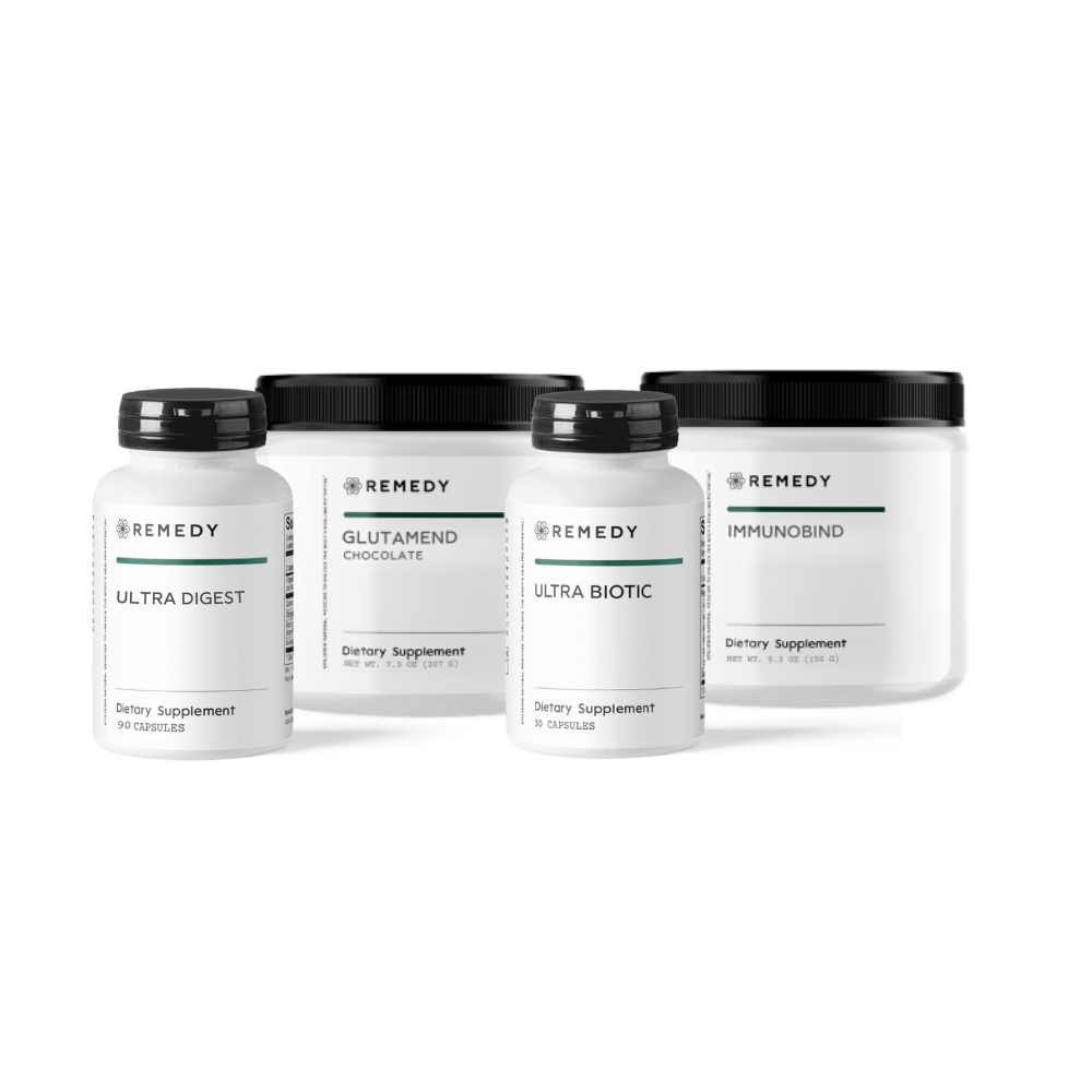 Remedy Bundle Gut Repair Ultra Digest Glutamend Ultra Biotic Immunobind