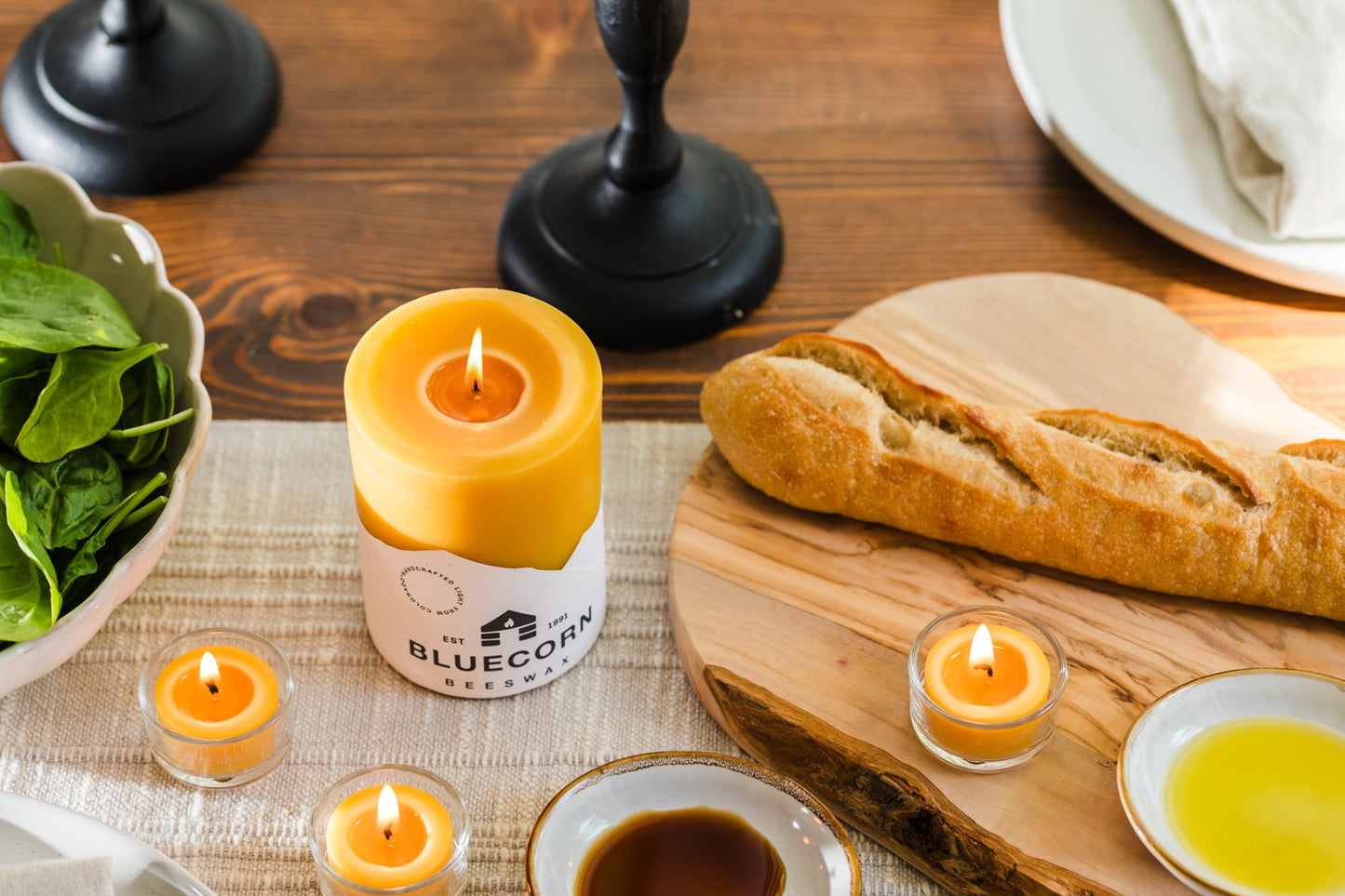 Pure Beeswax Pillar Candles