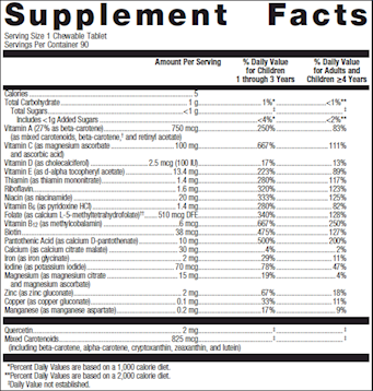 Multigenics Chewable Orange