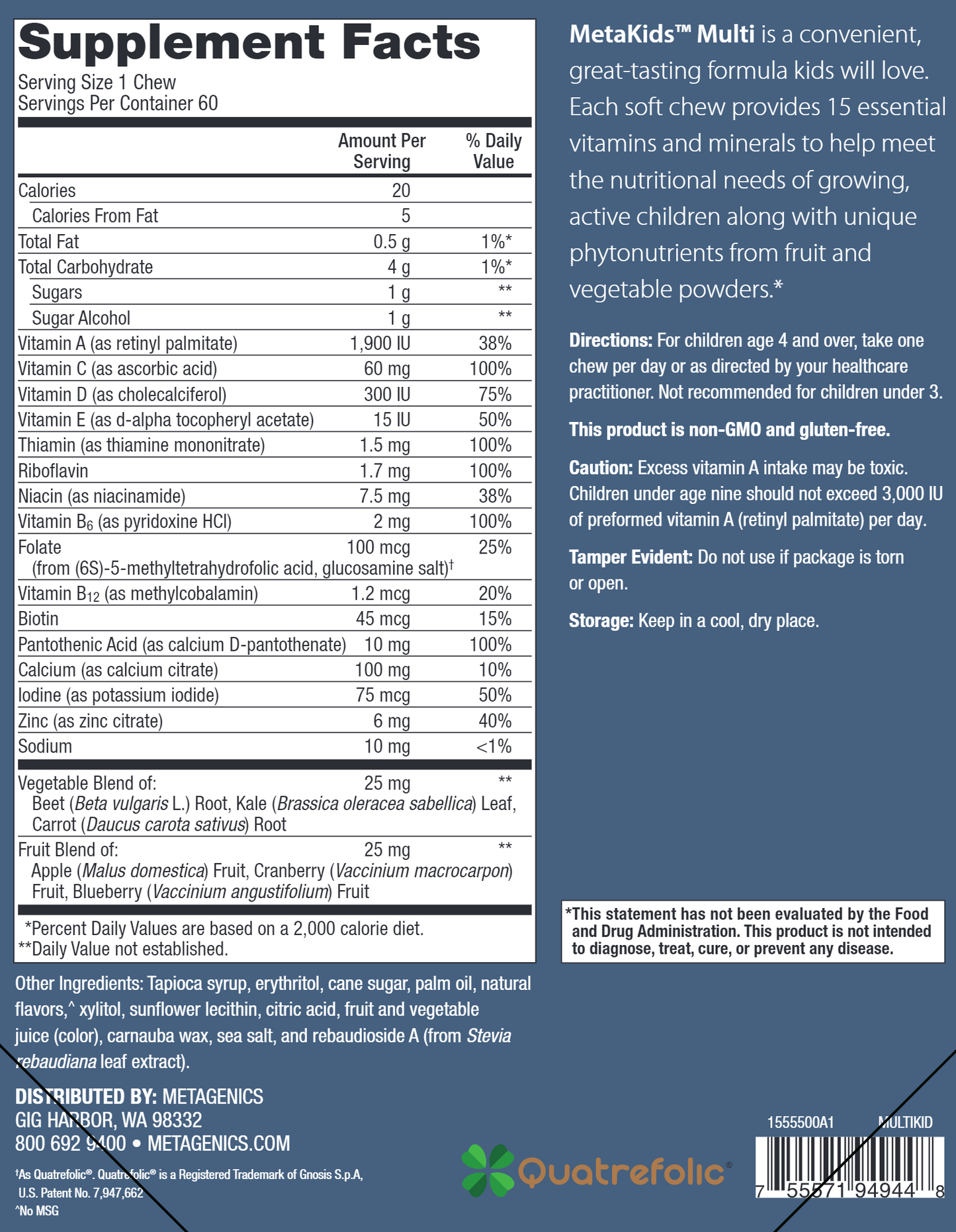 MetaKids Multi Soft Chew (Grape)