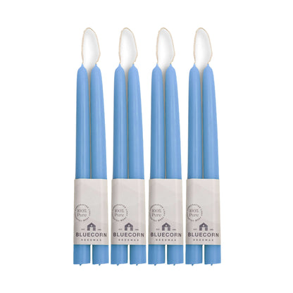 Hand-Dipped Beeswax Taper Candles - Bulk 4-Pair Bundle