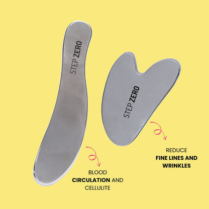 Gua Sha Bundle | 100% Stainless Steel | Face and Body