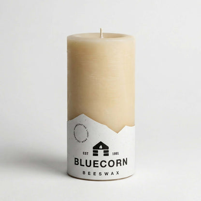 Ivory Pure Beeswax Pillar Candles