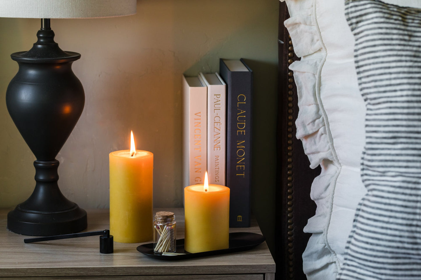 Pure Beeswax Pillar Candles