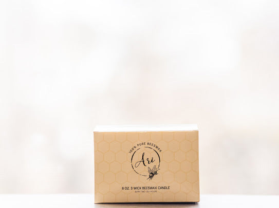 Lavender Vanilla Beeswax Candle |8 oz